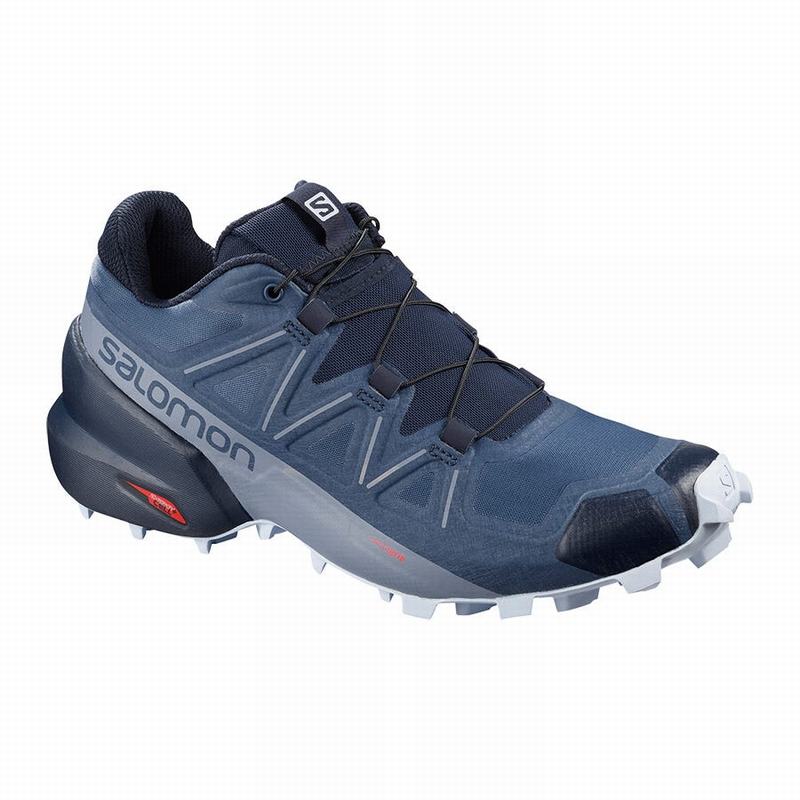 Chaussures De Trail Running Salomon Femme Bleu Marine - Salomon SPEEDCROSS 5 - France (1368-OFWXS)